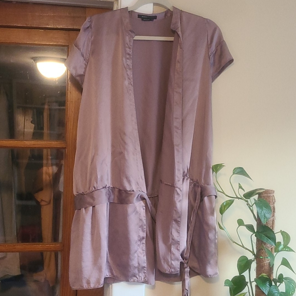 Satin wrap top